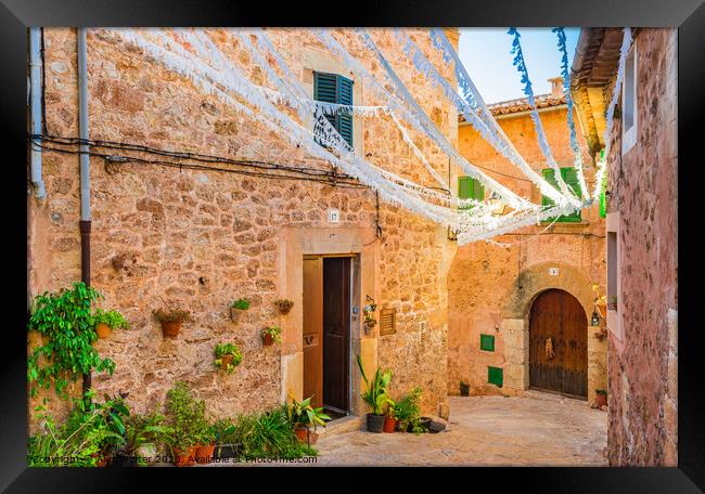 Idyllic view of Valldemossa Framed Print by Alex Winter