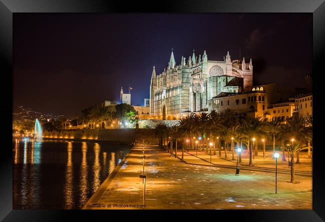 Majorca Spain Gothic Majesty in the Dark Framed Print by Alex Winter