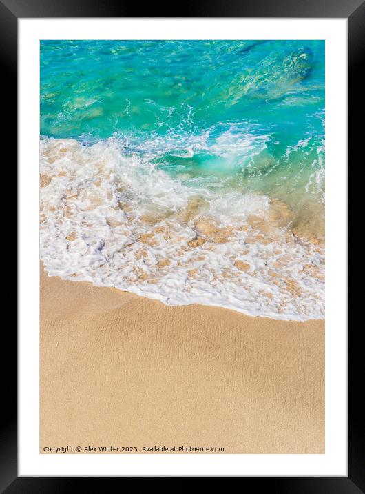 Serene Ocean Paradise Framed Mounted Print by Alex Winter