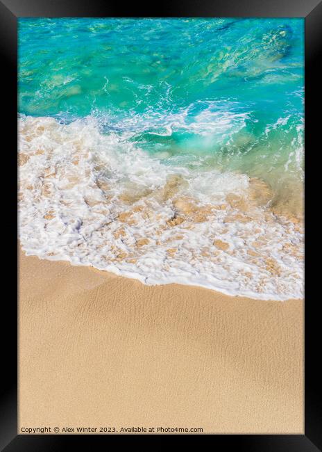 Serene Ocean Paradise Framed Print by Alex Winter
