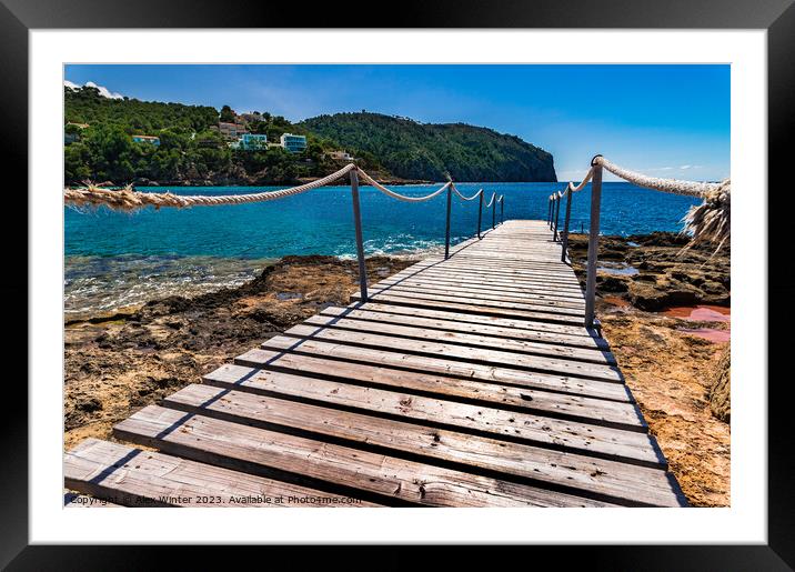 Serene Seaside Escape Framed Mounted Print by Alex Winter