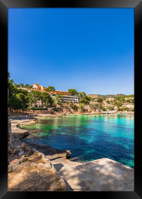 Cala Fornells, Mallorca Spain Framed Print by Alex Winter