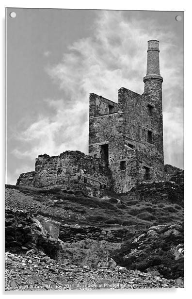 Old Copper Mine, West Cork Acrylic by Jane McIlroy