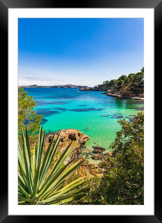Cala Fornells, Mallorca island Spain Framed Mounted Print by Alex Winter