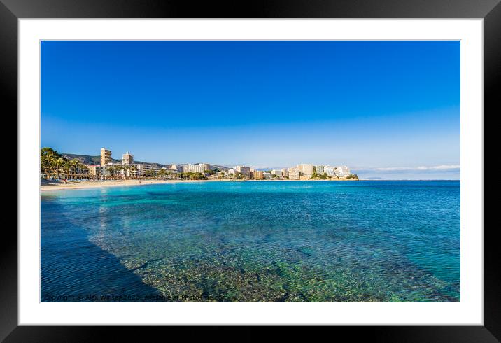 Magaluf Majorca  Framed Mounted Print by Alex Winter