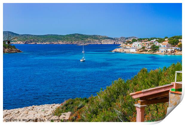 Sant Elm on Majorca island Print by Alex Winter