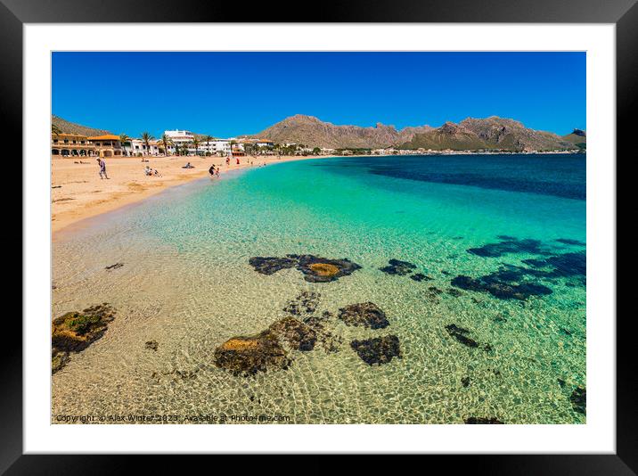 Bay of Pollensa Framed Mounted Print by Alex Winter