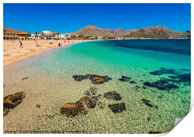 Bay of Pollensa Print by Alex Winter