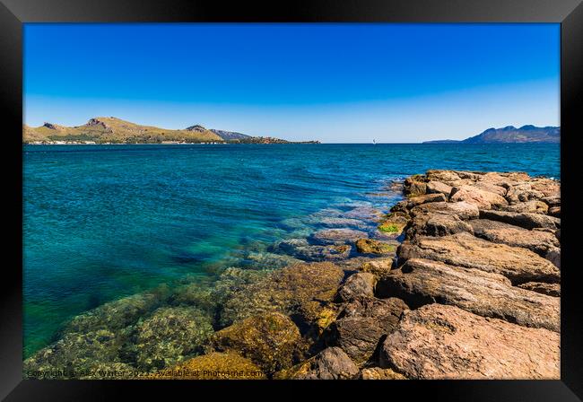 Pollensa stonerock Framed Print by Alex Winter