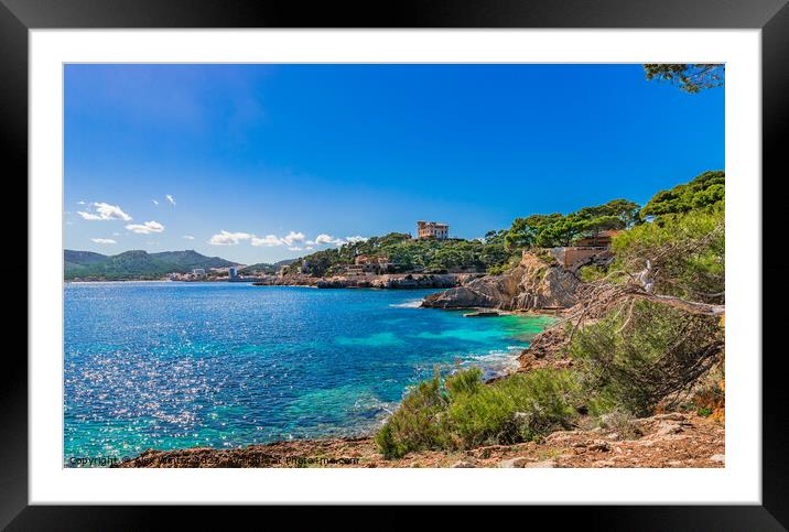 Island scenery Mallorca island Cala Ratjada Framed Mounted Print by Alex Winter