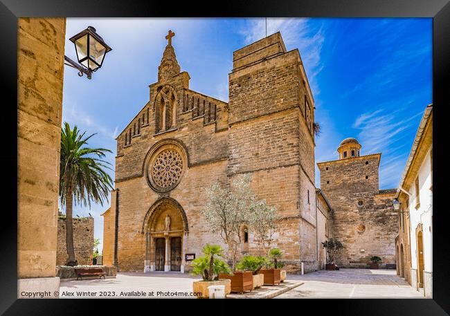 Sant Jaume church Alcudia Framed Print by Alex Winter