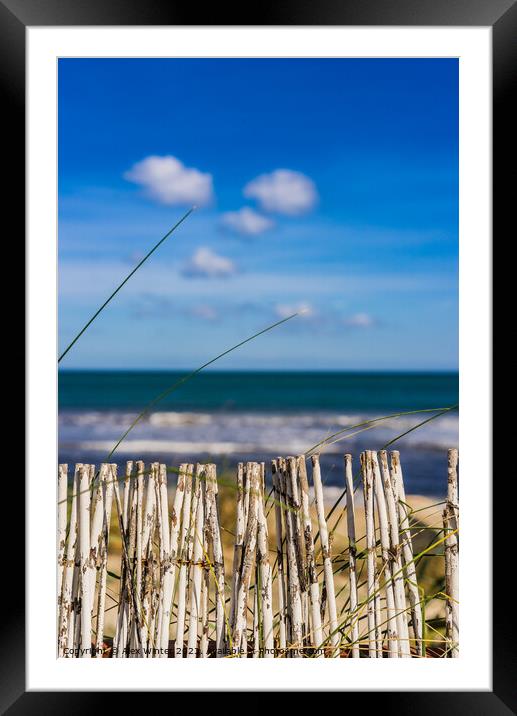 Tranquil ocean view Framed Mounted Print by Alex Winter
