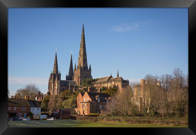 Majestic Beauty of Lichfield Cathedral Framed Print by Alan Tunnicliffe