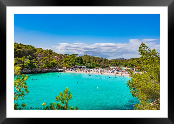 The Majestic Beauty of Cala Mondrago Framed Mounted Print by Alex Winter
