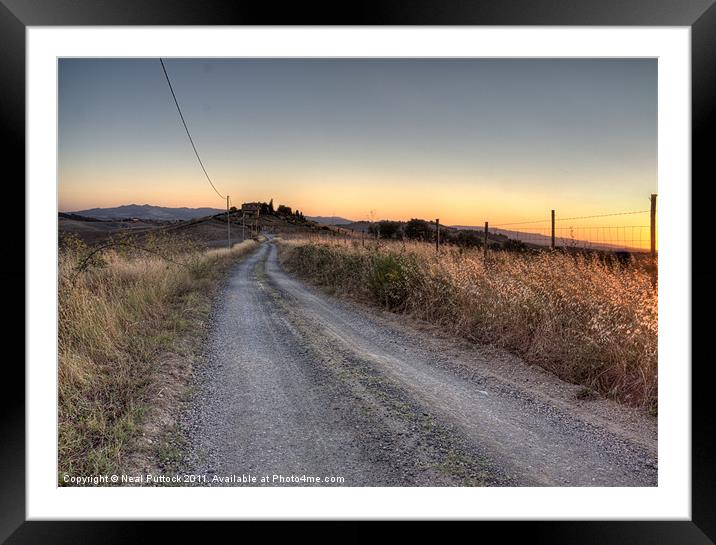 Road to Castagno Framed Mounted Print by Neal P