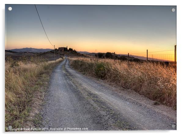 Road to Castagno Acrylic by Neal P