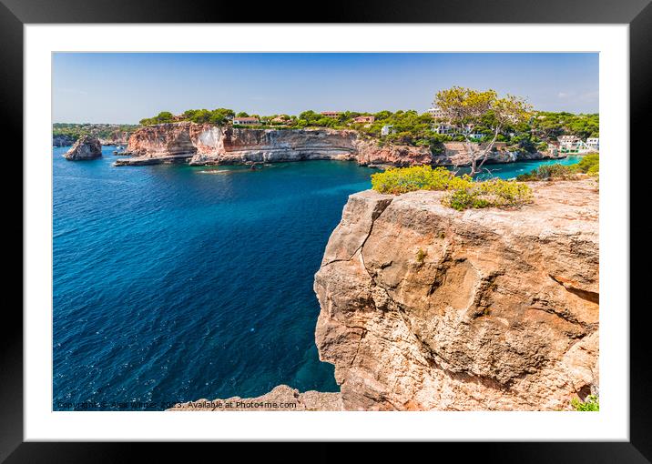 Coast of Santanyi, Spain  Framed Mounted Print by Alex Winter