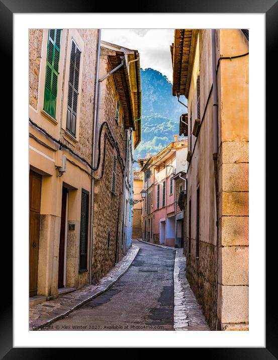 Soller on Majorca island Framed Mounted Print by Alex Winter
