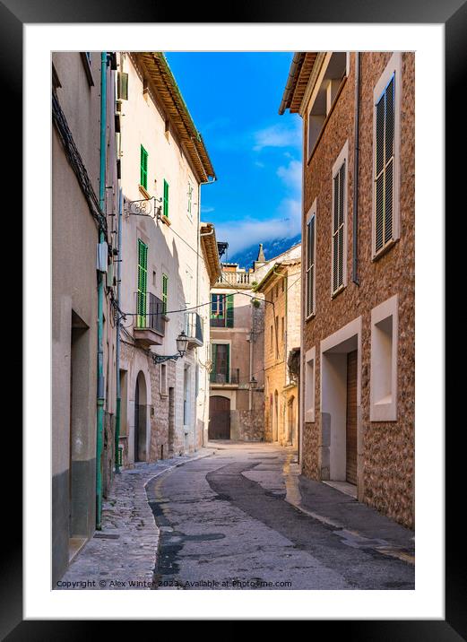 Soller on Majorca Framed Mounted Print by Alex Winter