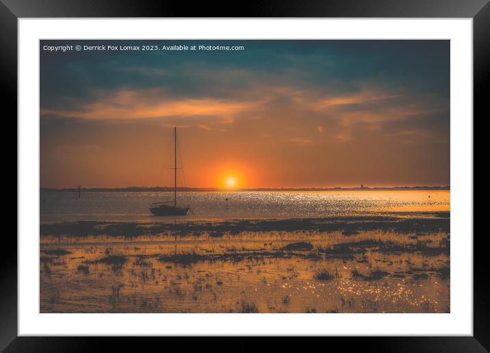 Lytham st annes sunset Framed Mounted Print by Derrick Fox Lomax