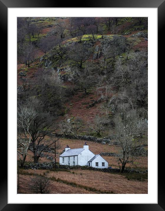 A house in the hills Framed Mounted Print by Leighton Collins