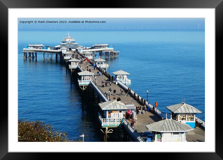 Majestic Llandudno Pier Framed Mounted Print by Mark Chesters