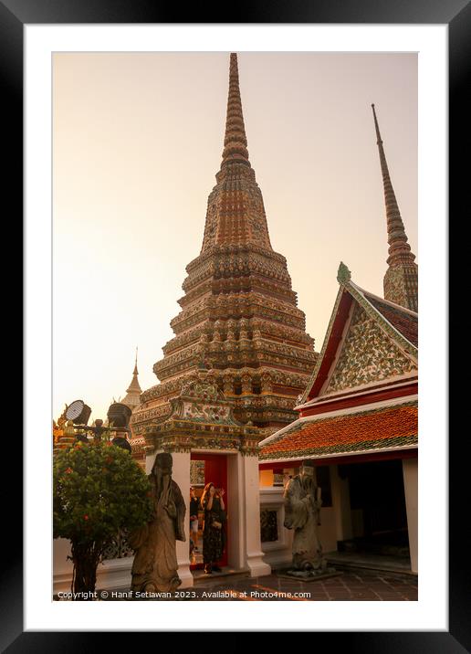 Third entrance view to Phra Chedi Rai at Wat Pho Framed Mounted Print by Hanif Setiawan