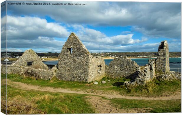 The old abandoned Salthouse at Port Eynon  Canvas Print by Nick Jenkins