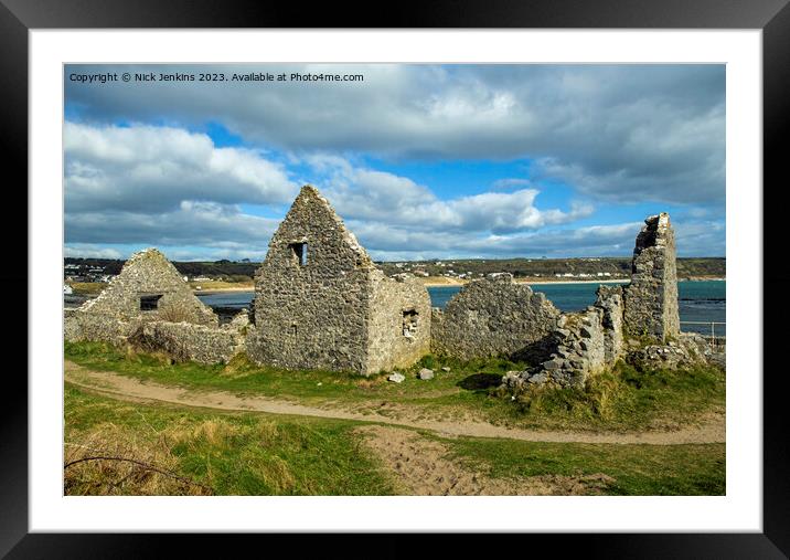 The old abandoned Salthouse at Port Eynon  Framed Mounted Print by Nick Jenkins