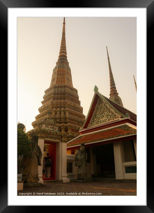 Fourth entrance view to Phra Chedi Rai at Wat Pho Framed Mounted Print by Hanif Setiawan