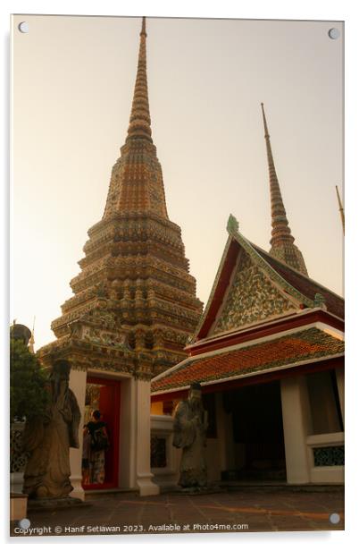 Fourth entrance view to Phra Chedi Rai at Wat Pho Acrylic by Hanif Setiawan
