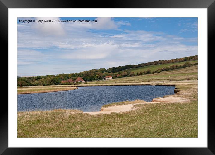 Seven Sisters Country Park Visitor Center Framed Mounted Print by Sally Wallis