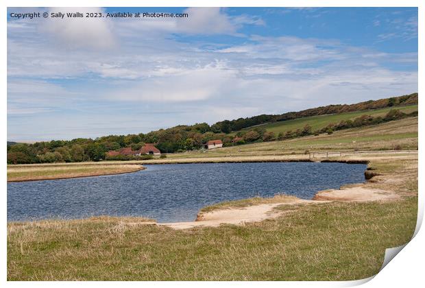 Seven Sisters Country Park Visitor Center Print by Sally Wallis