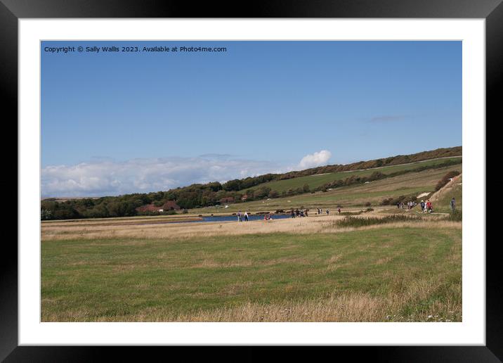 Seven Sisters Country Park Framed Mounted Print by Sally Wallis