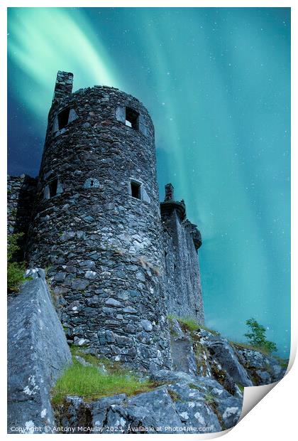 Kilchurn Castle Aurora Print by Antony McAulay