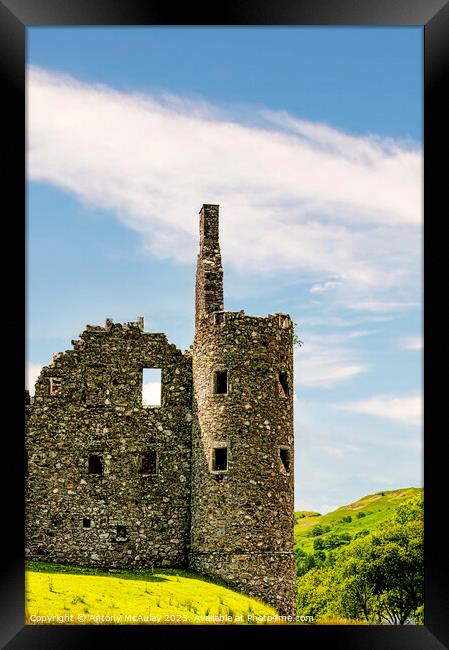 Kilchurn Castle Corner Turret Framed Print by Antony McAulay