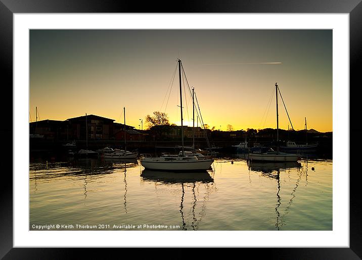 Musselburgh Harbour & Quay Side Framed Mounted Print by Keith Thorburn EFIAP/b