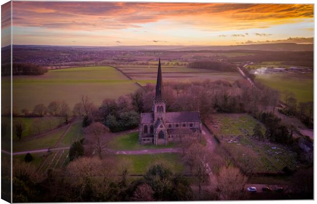 Wentworth Church Rotherham Canvas Print by Apollo Aerial Photography