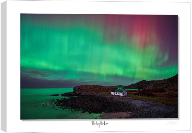 The Light show "The old hag " Aurora in  Scotland  Canvas Print by JC studios LRPS ARPS