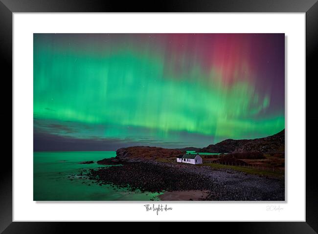 The Light show "The old hag " Aurora in  Scotland  Framed Print by JC studios LRPS ARPS