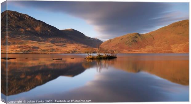 First light at Crummock Water Canvas Print by Jules Taylor