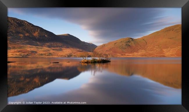 First light at Crummock Water Framed Print by Jules Taylor