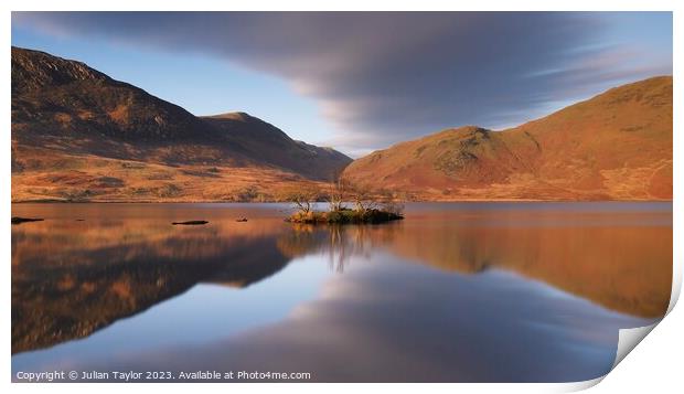 First light at Crummock Water Print by Jules Taylor
