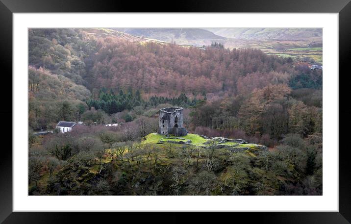 Dolbadarn Castle Framed Mounted Print by Leighton Collins