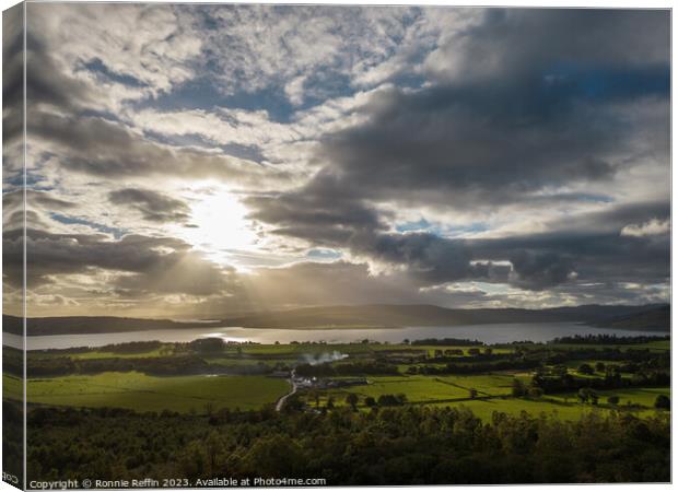 Ardyne Looking Towards Bute Canvas Print by Ronnie Reffin