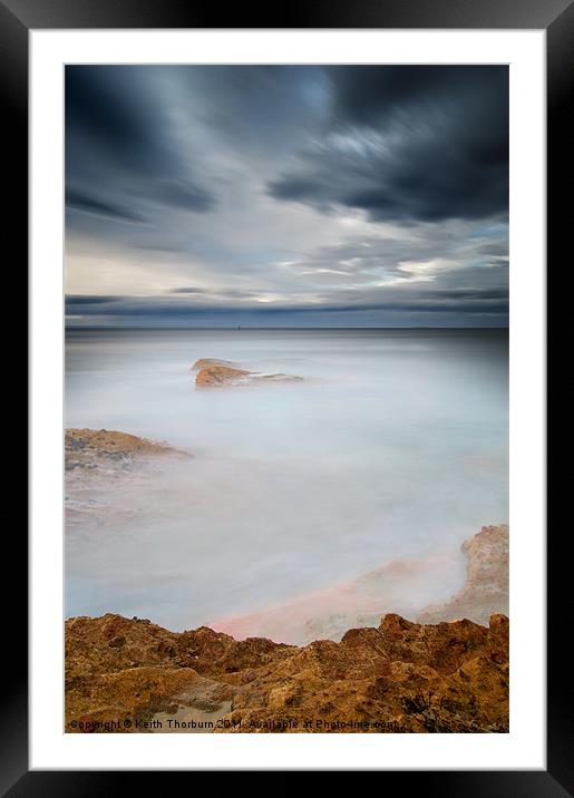 Dunbar Coast Calm Framed Mounted Print by Keith Thorburn EFIAP/b