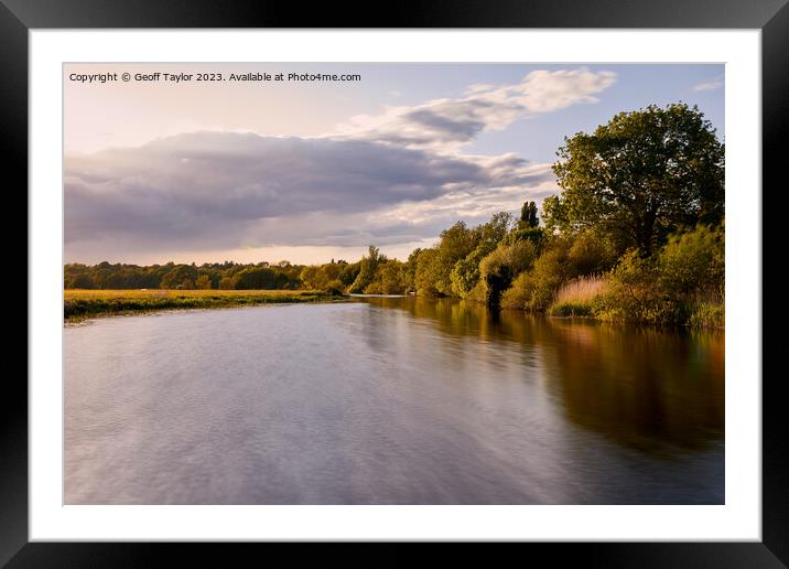 River Gt. Ouse Framed Mounted Print by Geoff Taylor