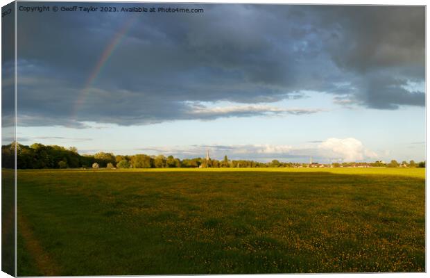 The end of the rainbow Canvas Print by Geoff Taylor