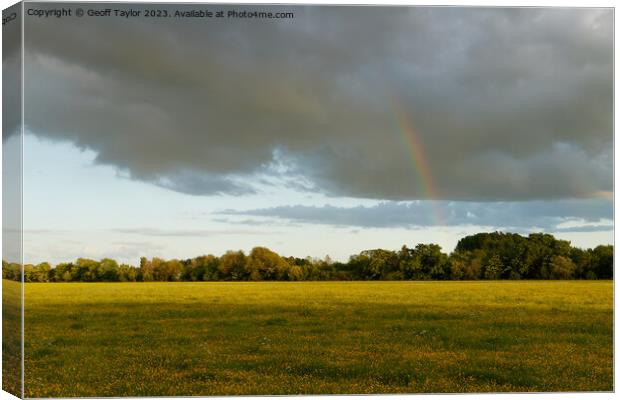 The other end of the rainbow Canvas Print by Geoff Taylor