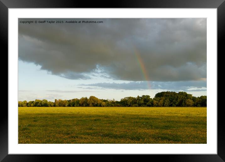 The other end of the rainbow Framed Mounted Print by Geoff Taylor